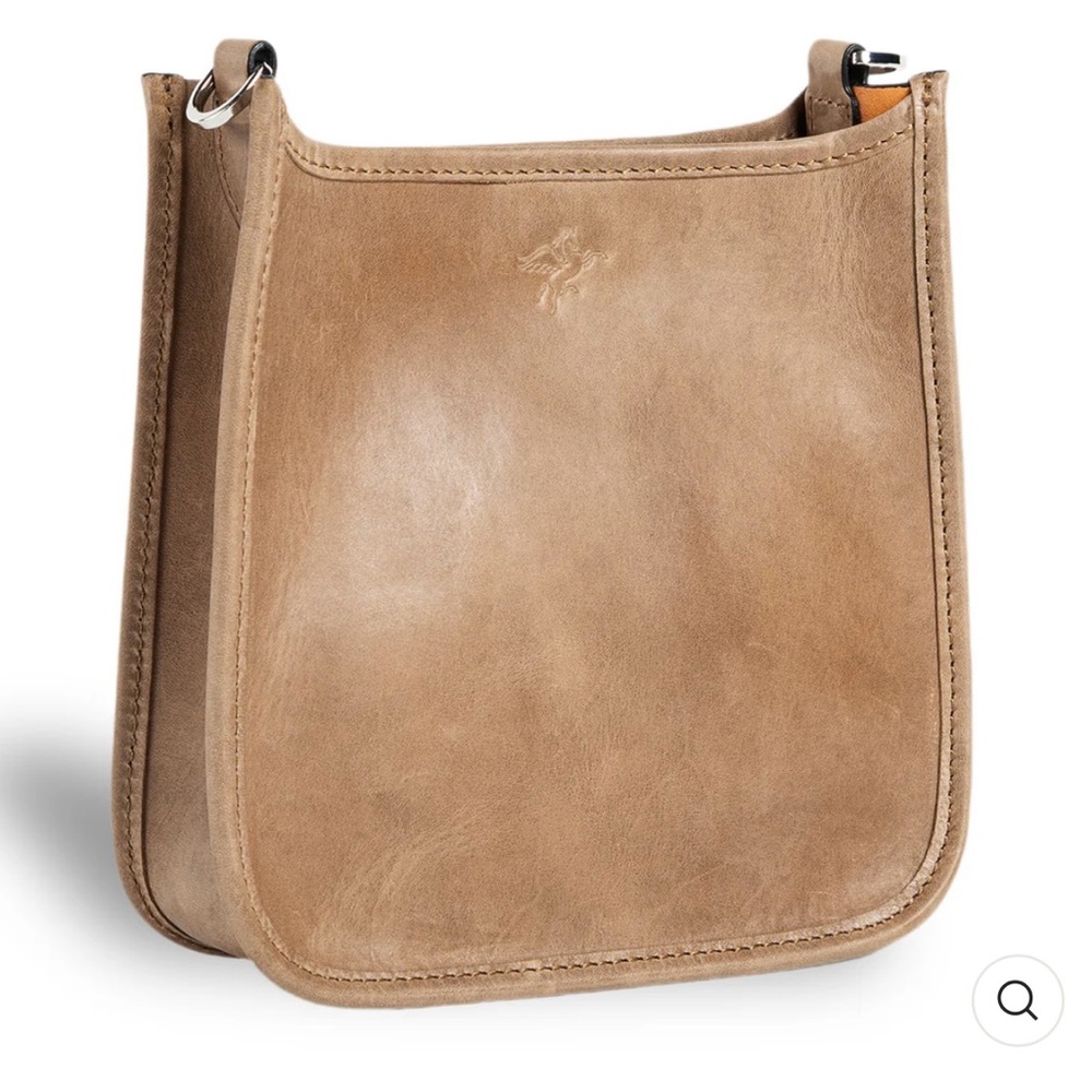 Tan Leather Crossbody Bag